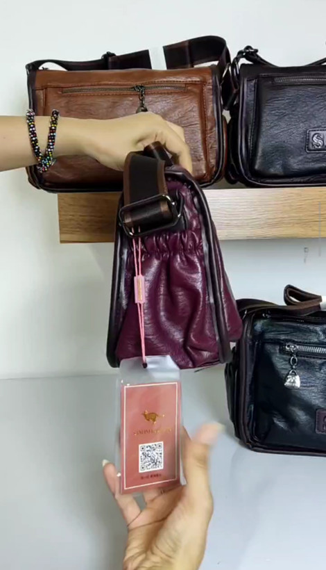 کیف چرم زنانه برند کانگرو وارداتی کد 8835