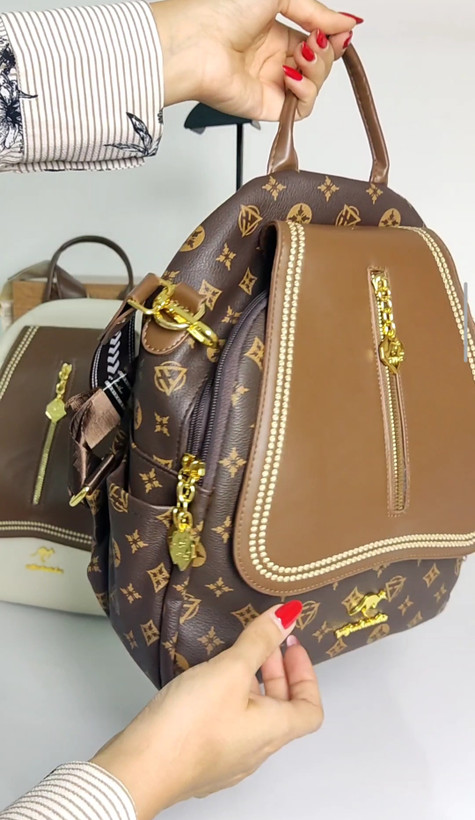 کوله پشتی چرم وارداتی کانگرو کد 3500
